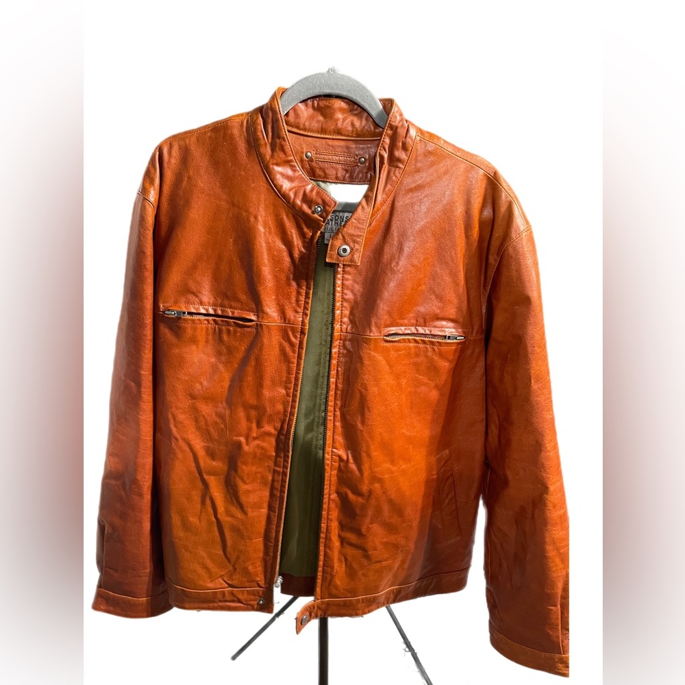 Vtg 1970s Wilson Leather | M. Julian Café Racer Motorcycle Jacket.